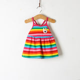 New Baby Dresses Pattern Print Lemon Cartoon Birthday Dress Female Baby Summer Clothes Kids Girl Clothes