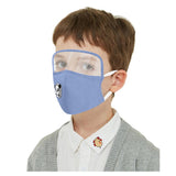 Child Dustproof Outdoor Face Protective Face Mask with Eyes Shield + 2 Filters Face Mascarillas Cosplay Costume Accessories