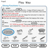 Coolplay Electronic Musical Mat Carpets Keyboard Baby Piano Play Mat Musical Instrument Montessori Toy Educational Toys for Kids