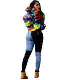 Camo Print Winter Jacket Women Festival Warm Parka Down Bubble Coat Top Warm Thick Parka Couple Wear Crop Puffer Jacket 4XL