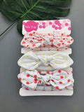 NEW 3pcs/lot baby headband flower print hairwear for newborn baby girl headband for litle girl headbands children