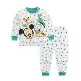 Children's Cotton Boys and Girls Baby Cotton Underwear Set Children's Autumn Clothes Long Pants Home Service Baby Clothes