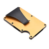Gemeer Carbon Fiber Credit Card Holder RFID Non-scan Metal Wallet Purse Male Business Card Holder Carteira Masculina Billetera