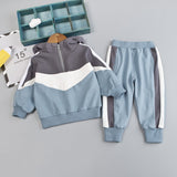 Spring Autumn Children Boys Girls Clothes Suit  Baby Solid Jacket Pants 2Pcs/sets Toddler Active Cotton Clothing Kids Tracksuits