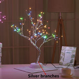 LED Night Lights Mini Christmas Tree Table Lamp Garland Fairy String Light Kid Gifts Home Indoor Room Decor Christmas Decoration