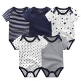 Baby Rompers 5-pack infantil Jumpsuit Boy&girls clothes Summer High quality Striped newborn ropa bebe Clothing Costume
