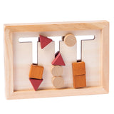 Baby Montessori Toy Wooden Educational Shape Matching Toy Logical Reasoning Training Puzzles Game Children Early Educational Toy