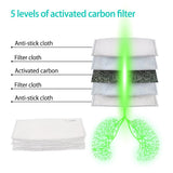 20/50/100Pcs 5 Layer PM2.5 Mask Filter Pads for Mask Filter Mouth Face Protective Skin Friendly Dustproof Pad