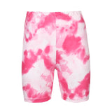 IAMHOTTY   Tie Dye Print Basic Tshirt Shorts Two Piece Set Women Casual Outfits lounge Wear Jogging Femme Biker Shorts Tees Summ
