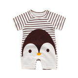 Infant jumpsuit summer romper animal print girl boy cotton suit newborn climbing cartoon rompers cheap stuff baby products