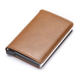 Man Women Smart Wallet Business Card Holder Hasp Rfid Wallet Aluminum Metal Credit Business Mini Card Wallet