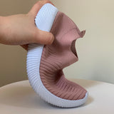 Rimocy Plus Size 46 Breathable Mesh Platform Sneakers Women Slip on Soft Ladies Casual Running Shoes Woman Knit Sock Shoes Flats
