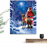 HUACAN Santa Claus Diamond Painting Full Square Embroidery Cross Stitch Diamond Mosaic Rhinestone Christmas Decorations For Home