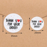 500pcs/roll  Thank You Stickers Handmade Sticker Circle Stationery thank you for your order  Seal Labels thank you sticker