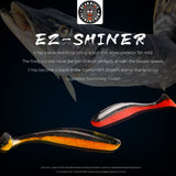 BEARKING Ez Shiner 5cm 7.5cm 10cm Wobblers for Hot Carp Fishing Soft Lures Silicone Artificial Double Color Baits