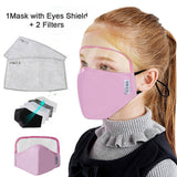Child Dustproof Outdoor Face Protective Face Mask with Eyes Shield + 2 Filters Face Mascarillas Cosplay Costume Accessories