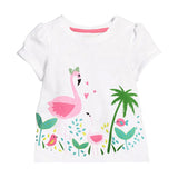 Toddler Girl's Short Sleeve Cotton Top