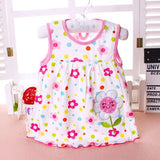 Cotton Flower Design Dress for Kids