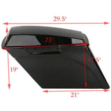 Motorcycle Stretched Extended Saddlebags For Harley Touring Road King Street Glide Road Glide 1993-2013