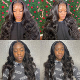 Luvin Remy Body Wave 4x4 Closure Wigs 26 28 30 Inch Lace Front Wig Pre Plucked With Baby Hair Brazilian Human Hair Frontal