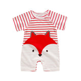 Infant jumpsuit summer romper animal print girl boy cotton suit newborn climbing cartoon rompers cheap stuff baby products