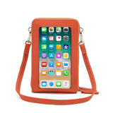 Drop Shipping Crossbody Cellphone Purse Women Touch Screen Bag RFID Blocking Wallet Shoulder Handbag