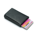 Man Women Smart Wallet Business Card Holder Hasp Rfid Wallet Aluminum Metal Credit Business Mini Card Wallet