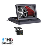 4.3 inch HD Foldable Car Rear View Monitor Reversing LCD TFT Display with Night Vision Backup Rearview Camera for Vehicle
