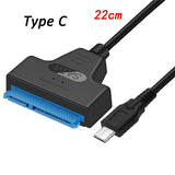 Congdi USB SATA 3 Cable Sata To USB 3.0 Adapter UP To 6 Gbps Support 2.5Inch External SSD HDD Hard Drive 22 Pin Sata III A25