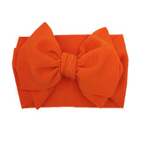 New Baby Girls Headband Toddler Big Bow Hairband Cute Solid Stretch Turban Big Knot Head Wrap Head wear