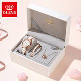 OLEVS Women's Automatic Watch Ceramic Steel Strap Waterproof Mechanical Watches Brand Luxury Ladies Wrist Watch Relogio Feminino