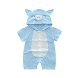 Infant jumpsuit summer romper animal print girl boy cotton suit newborn climbing cartoon rompers cheap stuff baby products
