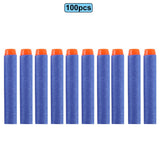 100pcs For Nerf Bullets EVA Soft Hollow Hole Head 7.2cm Refill Bullet Darts for Nerf Toy Gun Accessories for Nerf Blasters