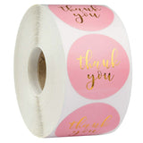 24Types Pink Label Stickers Foil Thank You Stickers 1'' 500pcs Taste Business Order Home Hand madeSticker Wedding Envelope Seals