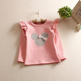 Girls'Long Sleeve Children's T-shirt Bottoming Shirt Children Spring and Summer Autumn Long Sleeves 2019 Cartoon T-shirt