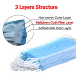 5/100PCS Disposable Protective Mask 3 Layers Dustproof Facial Protective Cover Masks Maldehyde Prevent Anti-pollution face Masks
