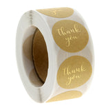 Pink Paper Label Stickers Gold Thank You Sticker Scrapbooking 500pcs for Wedding Gift Card Business Packaging Stationery Sticker