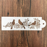 Animals Magpie Bird Scrap Walls Stencil Airbrush Painting Decor Stencils for Diy Scrapbooking Art Ablum Diary Stamp Crafts