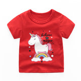 Toddler Girl's Short Sleeve Cotton Top