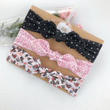 NEW 3pcs/lot baby headband flower print hairwear for newborn baby girl headband for litle girl headbands children