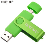 TEXT ME usb flash drives OTG pen drive  pendrive usb stick  4gb 8gb 16gb 32gb 64gb usb2.0 OTG