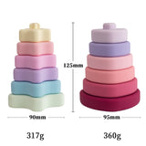 Silicone Baby Teether Building Block Montessori Toys Educational Shapes Wooden Toys For Kids Educational Games Educational Toys