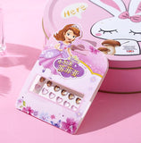 Frozen Princess elsa Anna Makeup Nail Stickers Toys Disney snow White  Sophia Mickey Minnie kids earrings Cartoon toys