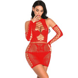 3XL Plus Size Sexy Lingerie Erotic Babydoll Underwear Women's Black Lace Nightdress Porno Costumes Sleepwear Dress