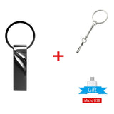 High Speed Pen Drive 64GB Pendrive 128GB Flash USB Stick 32GB cle usb memory 16GB USB Flash Drive 8GB For Micro Type-c adapter