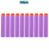 100pcs For Nerf Bullets EVA Soft Hollow Hole Head 7.2cm Refill Bullet Darts for Nerf Toy Gun Accessories for Nerf Blasters