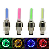 Bicycle Lights with Batteries Wheel Spoke Lamp LED Bike Valve Lights Tyre Tire Valve Cap MTB Bike Light Bicycle Bike Accessories