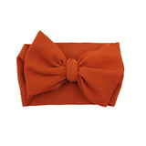 New Baby Girls Headband Toddler Big Bow Hairband Cute Solid Stretch Turban Big Knot Head Wrap Head wear