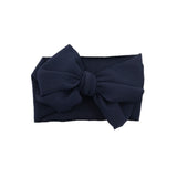 New Baby Girls Headband Toddler Big Bow Hairband Cute Solid Stretch Turban Big Knot Head Wrap Head wear