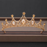 Wedding Crown Hair Jewelry Bridal Headpiece woman Baroque Rhinestones Crystal Tiaras Bride Party Crowns Wedding Hair Accessories